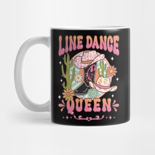 Line Dancing Line Dance Queen Country Dance Cowgirl Mug